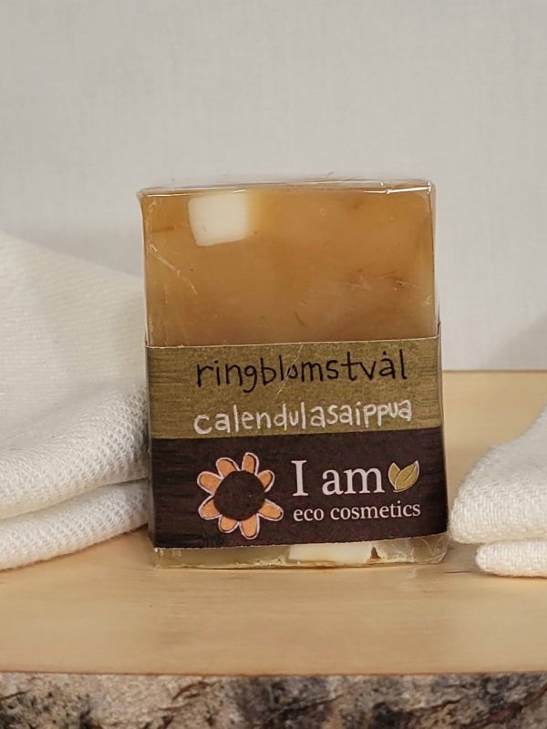 Kullankeltainen keh&auml;kukka palasaippua